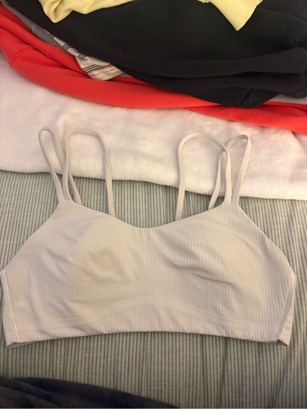 Lululemon Women’s Ribbed Double-Strap Bralette - Cream